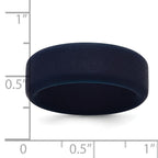 Silicone Navy Blue 8mm Band