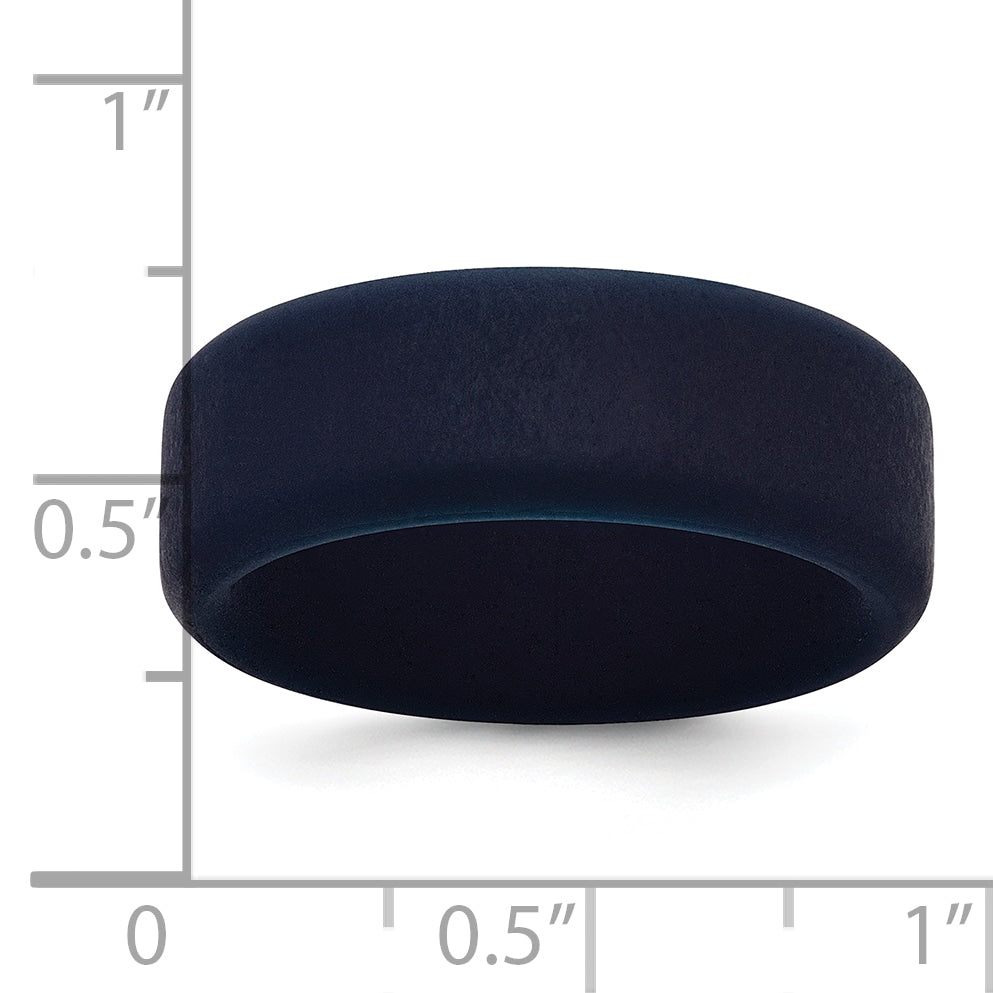 Silicone Navy Blue 8mm Band