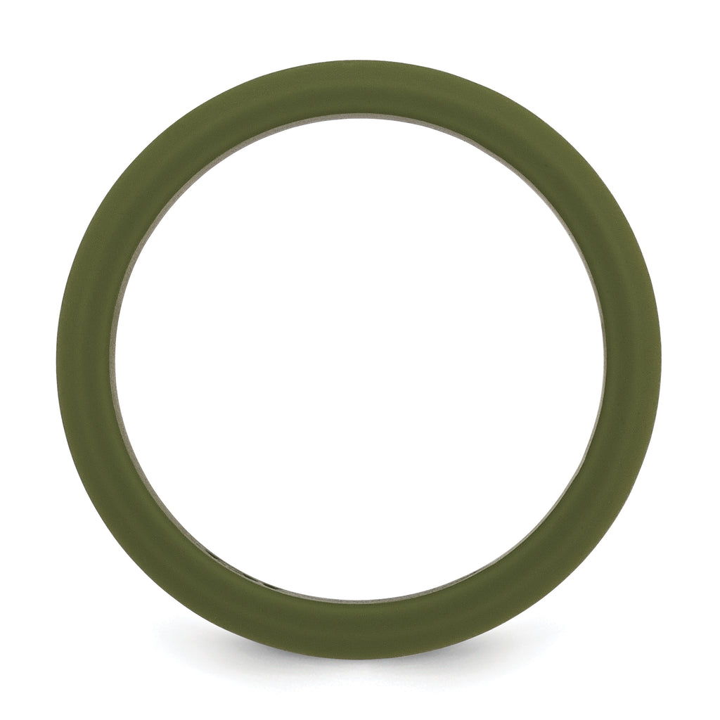 Silicone Olive Green 8mm Band