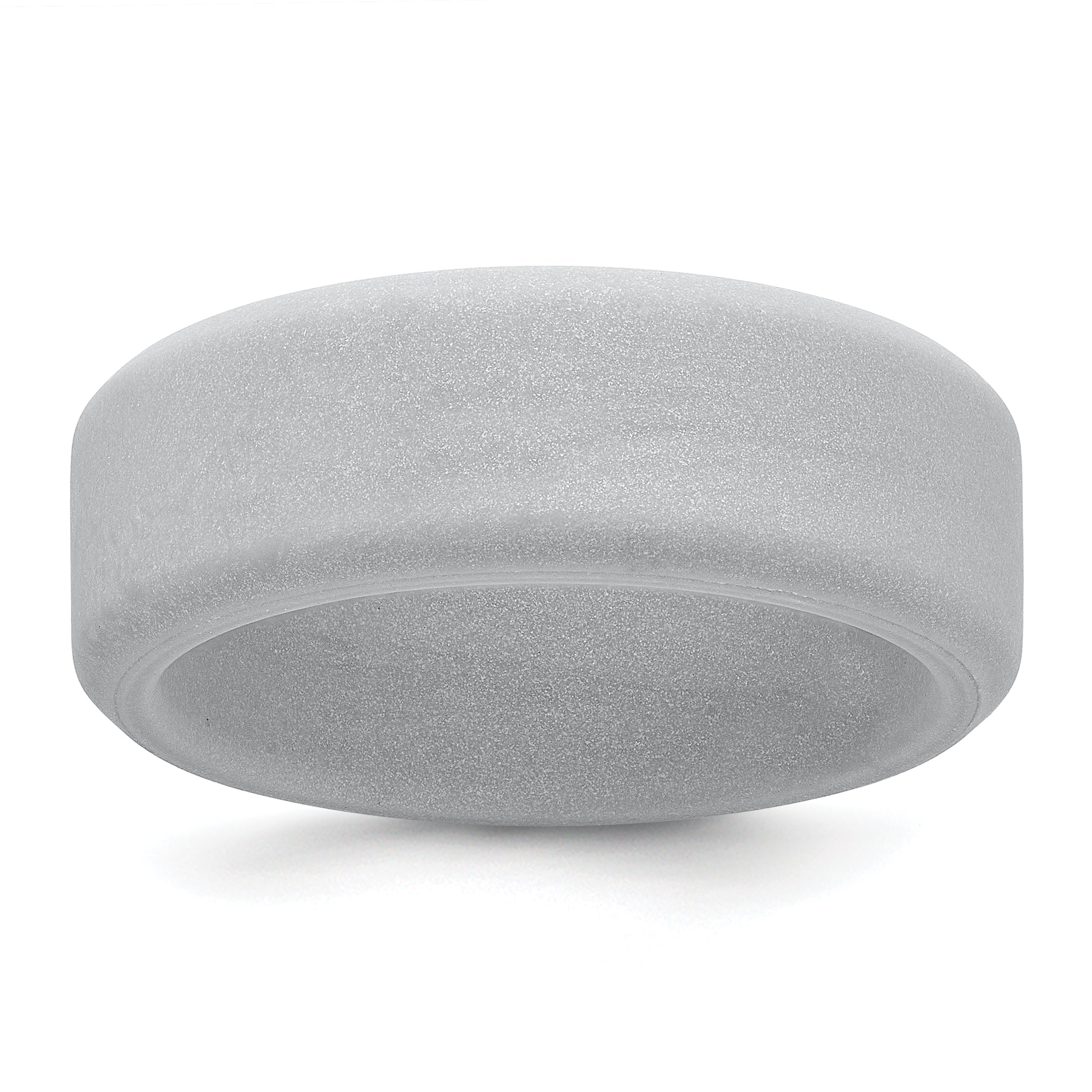 Silicone Silver Metallic 8mm Band Main image
