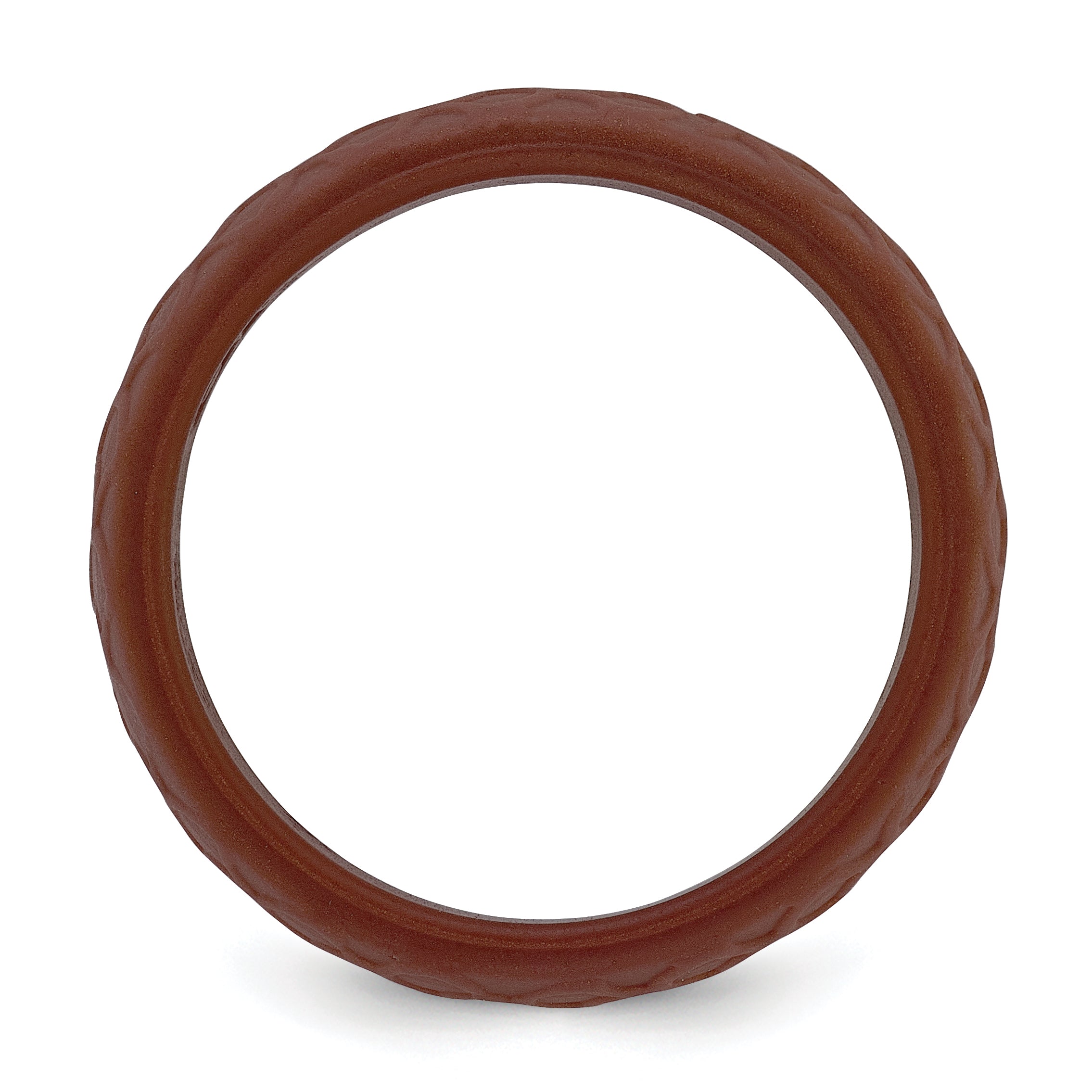 Fish Scale Pattern Wedding Band in Metallic Bronze Silicone, 8.7mm Secondary image
