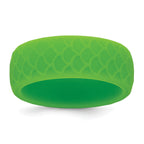 Silicone Light Green 8.70mm Fish Scale Pattern Band