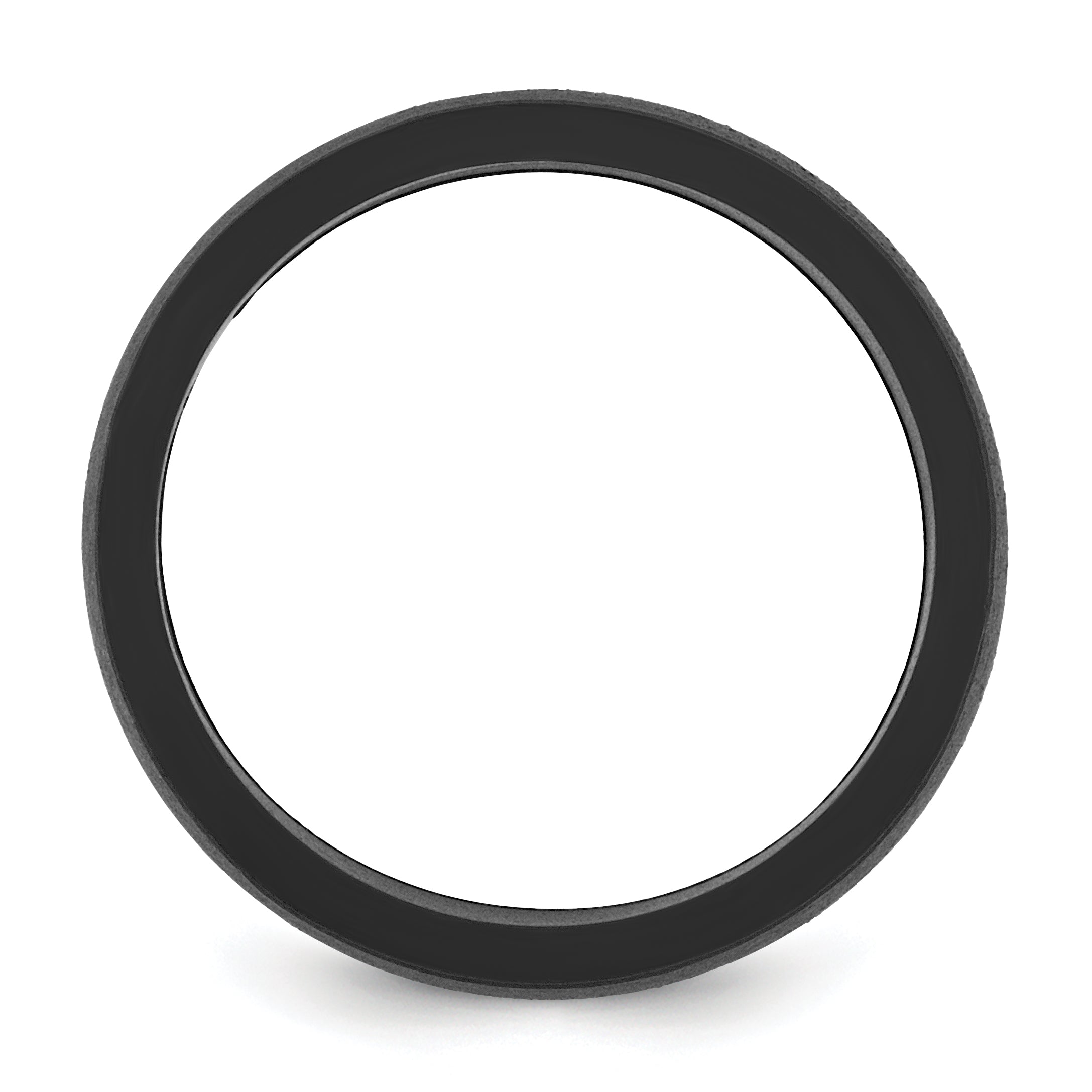 Flat Edge Wedding Band in Black Silicone, 8.7mm Secondary image