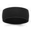 Silicone Black 8.70mm Flat Edge Band