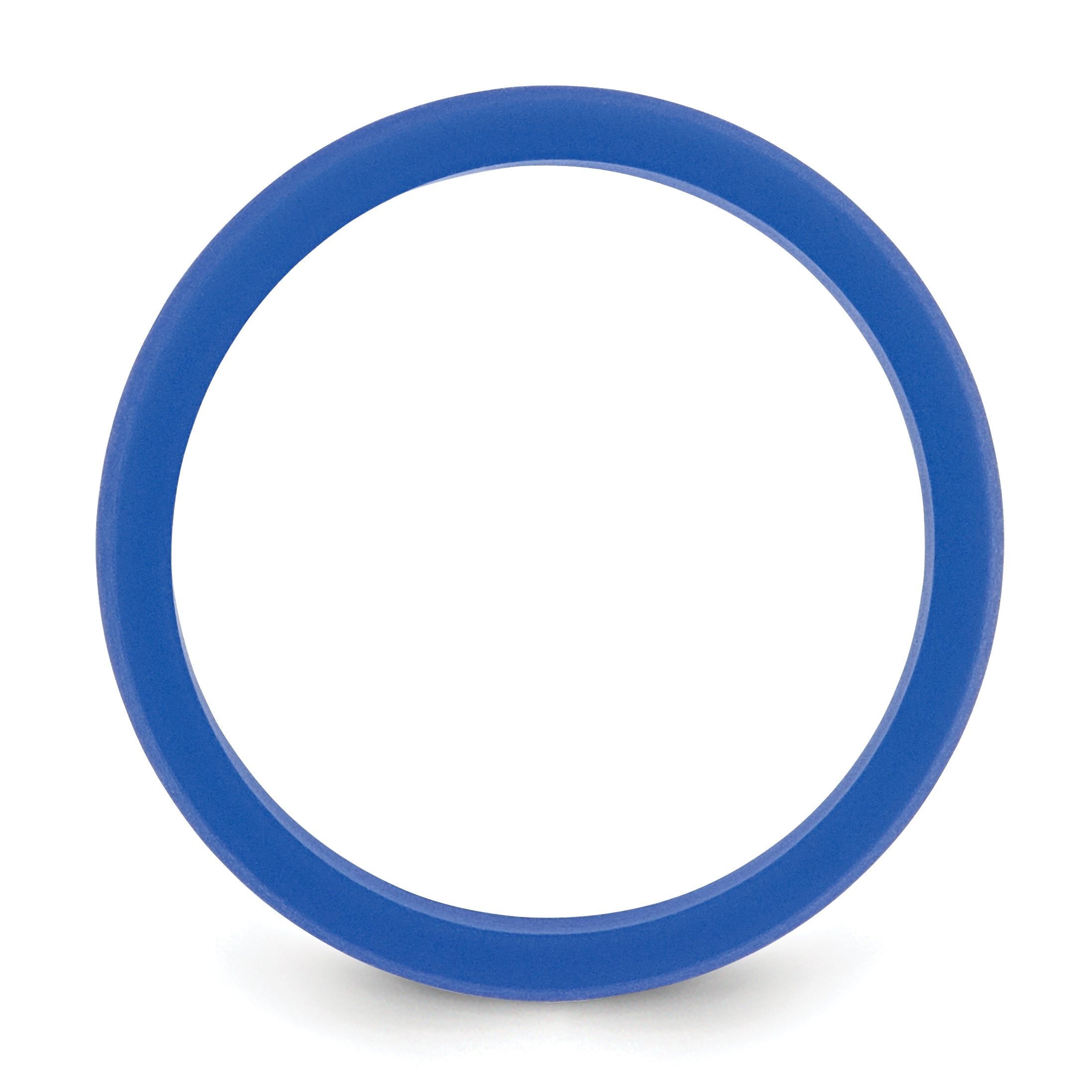 Flat Edge Wedding Band in Blue Silicone, 8.7mm Secondary image