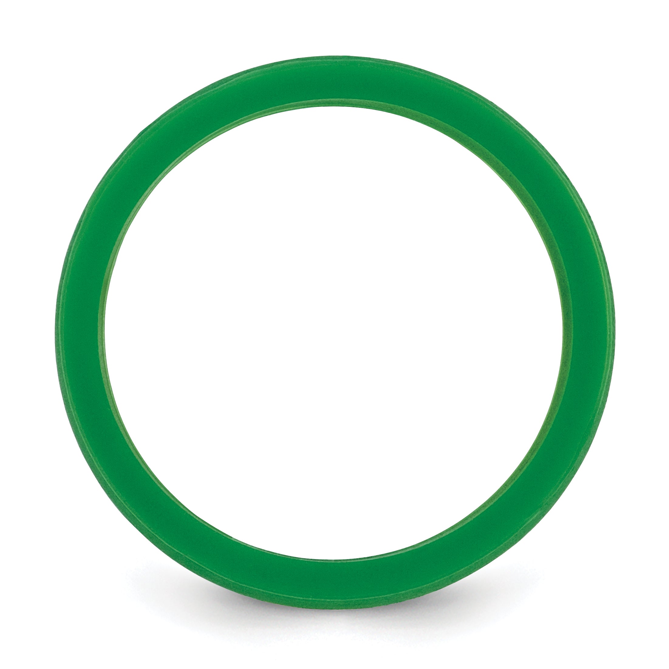 Flat Edge Wedding Band in Green Silicone, 8.7mm Secondary image