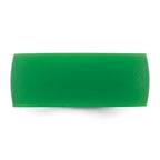 Silicone Green 8.70mm Flat Edge Band