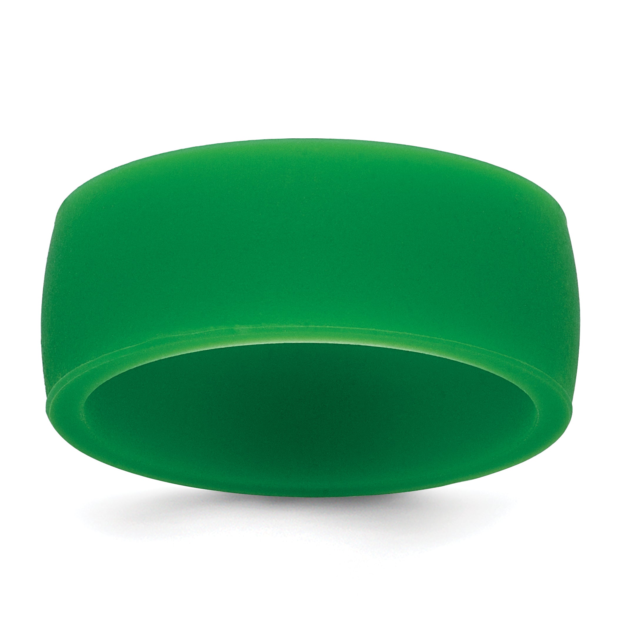 Silicone Green 8.70mm Flat Edge Band Main image