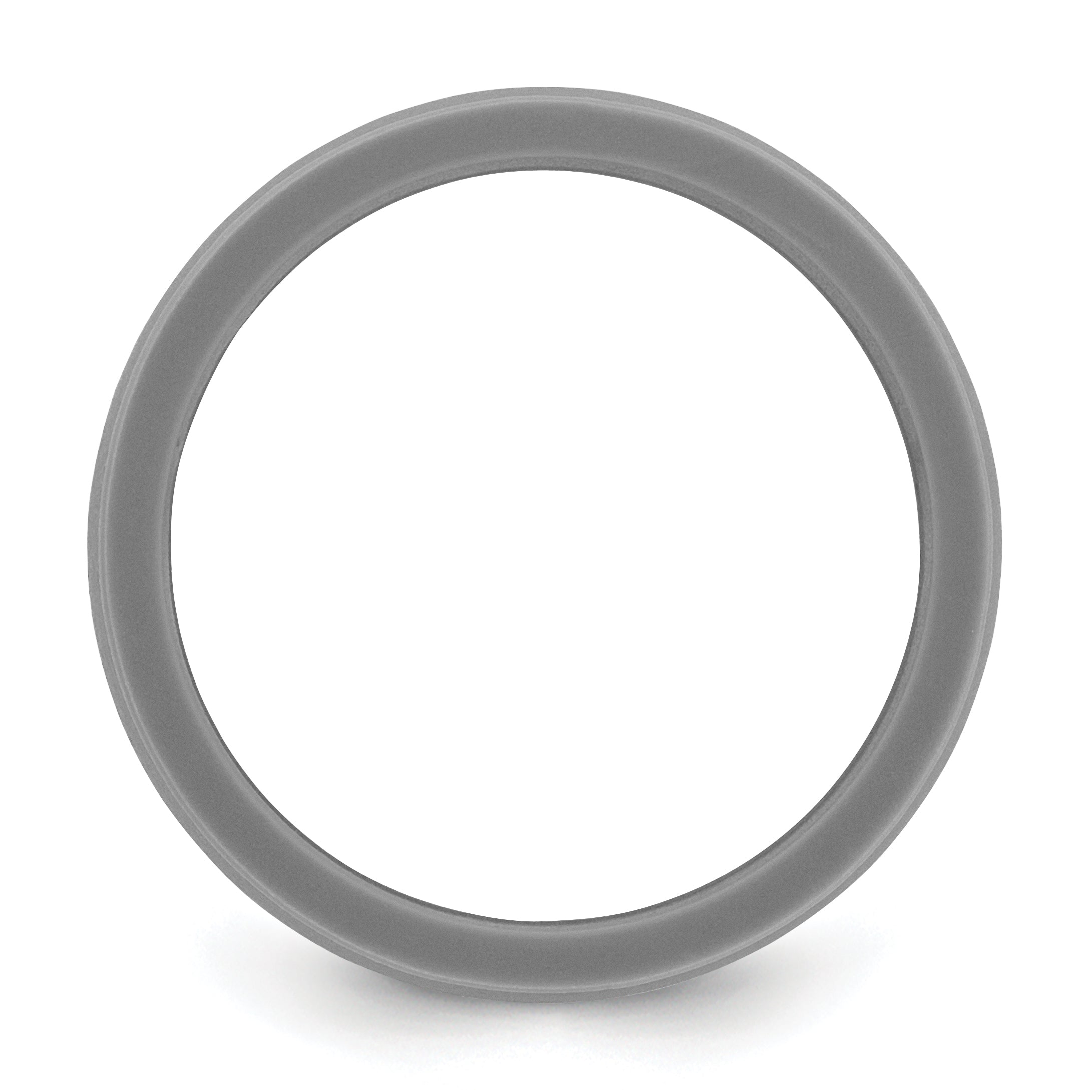 Flat Edge Wedding Band in Dark Gray Silicone, 8.7mm Secondary image