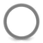 Silicone Dark Gray 8.70mm Flat Edge Band