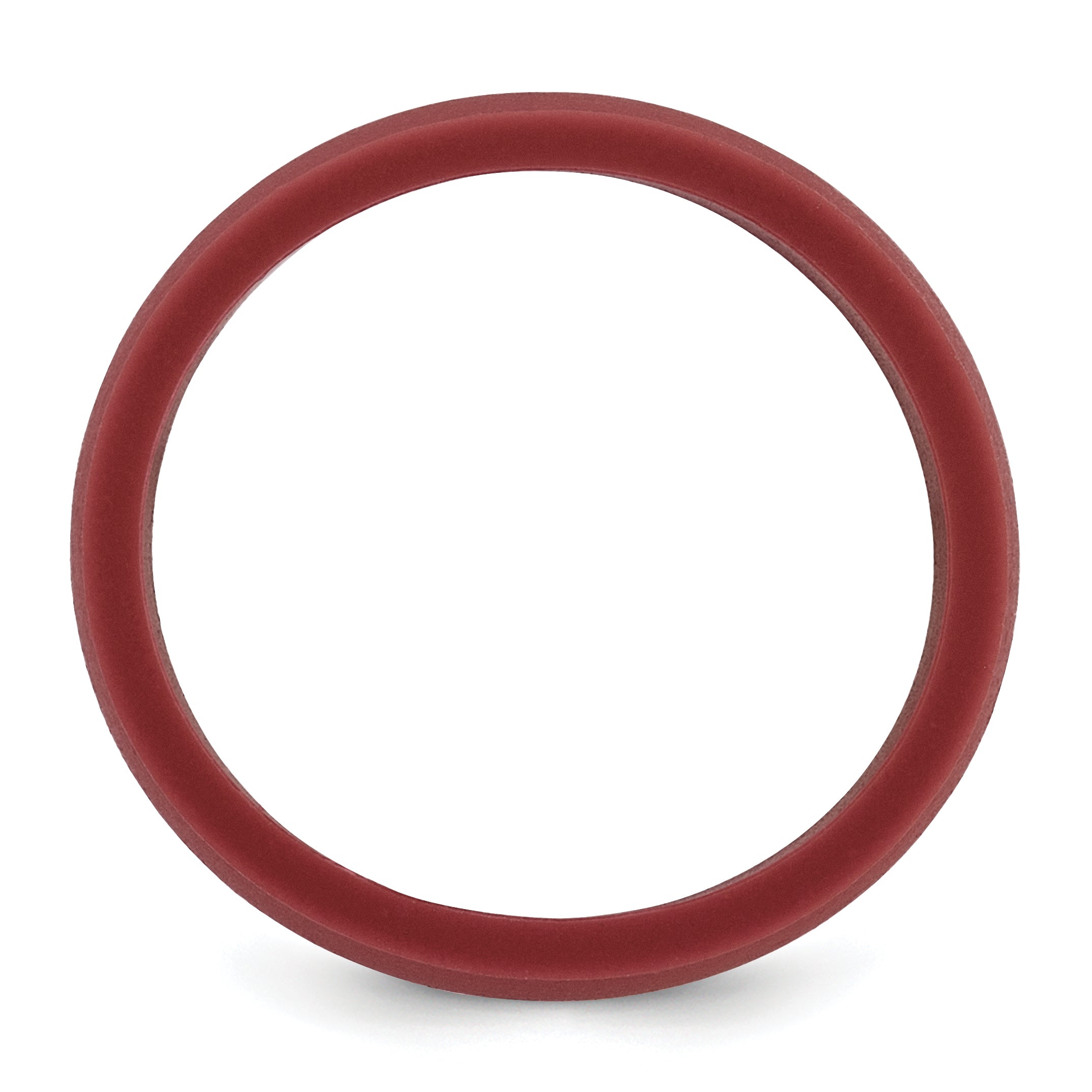 Flat Edge Wedding Band in Dark Red Silicone, 8.7mm Secondary image