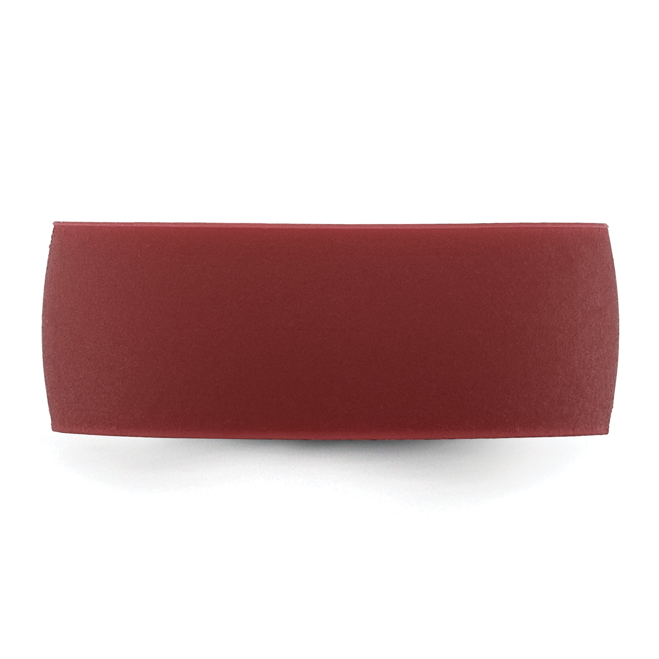 Silicone Dark Red 8.70mm Flat Edge Band