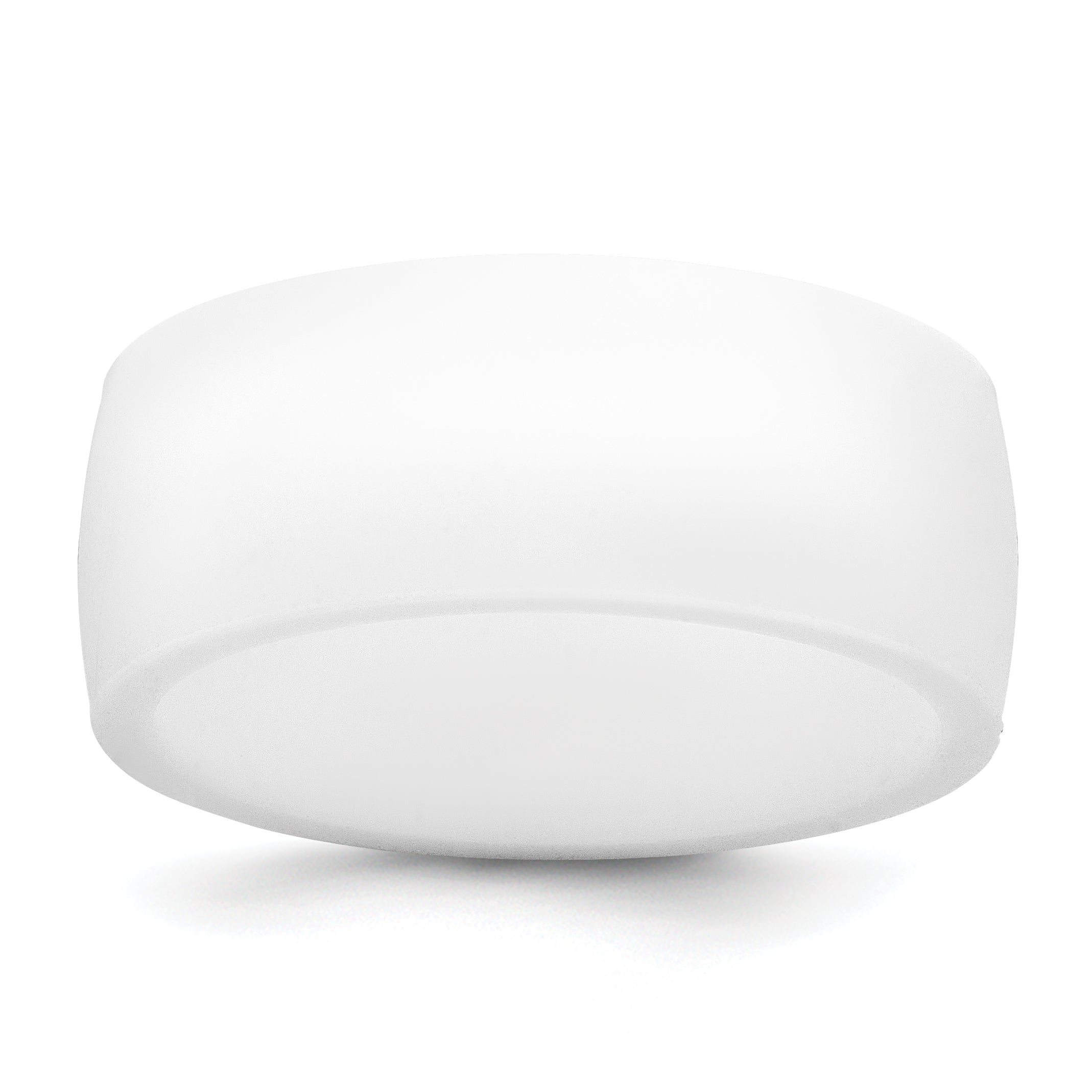 Silicone White 8.70mm Flat Edge Band Main image