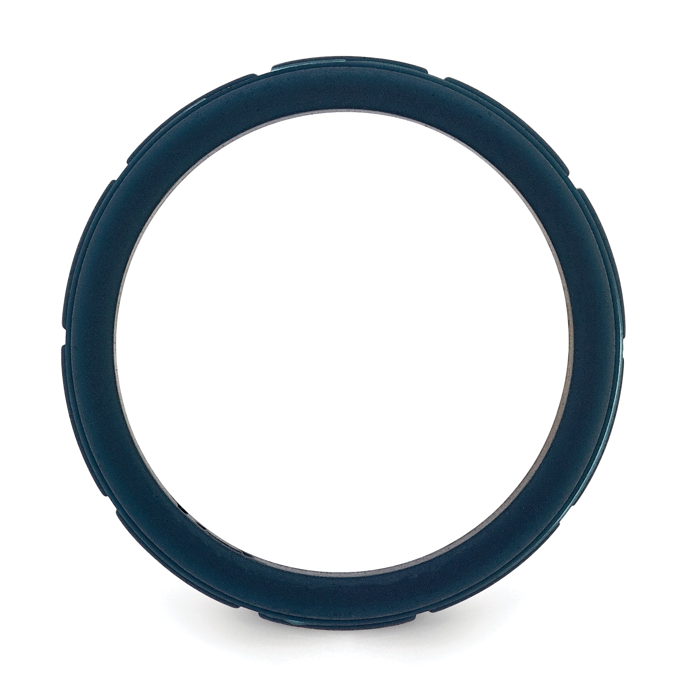 Grid Pattern Wedding Band in Silicone, 8mm Secondary image