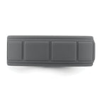 Silicone Dark Gray 8mm Grid Pattern Band