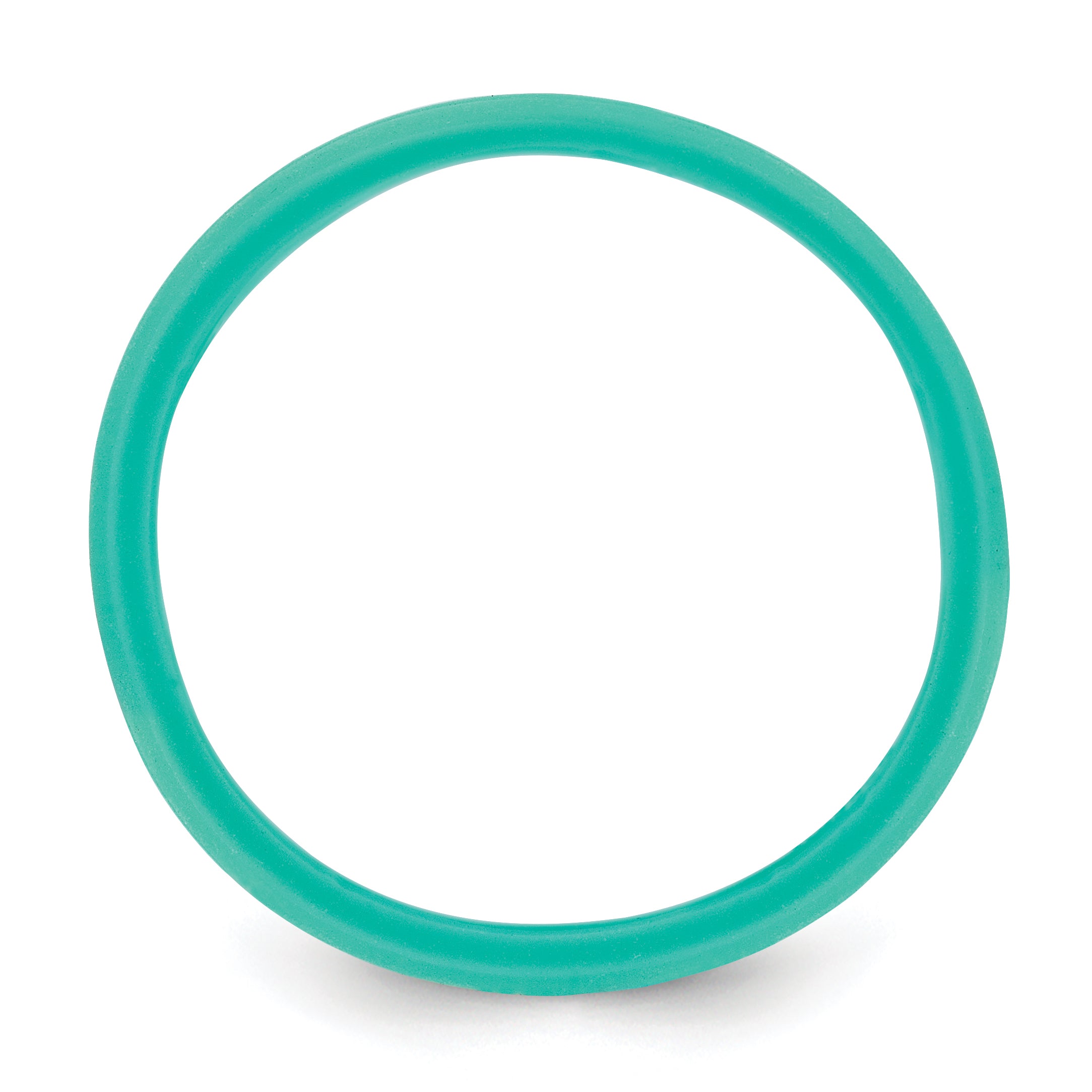 Grooved Wedding Band in Aqua Blue Silicone, 8.5mm Secondary image