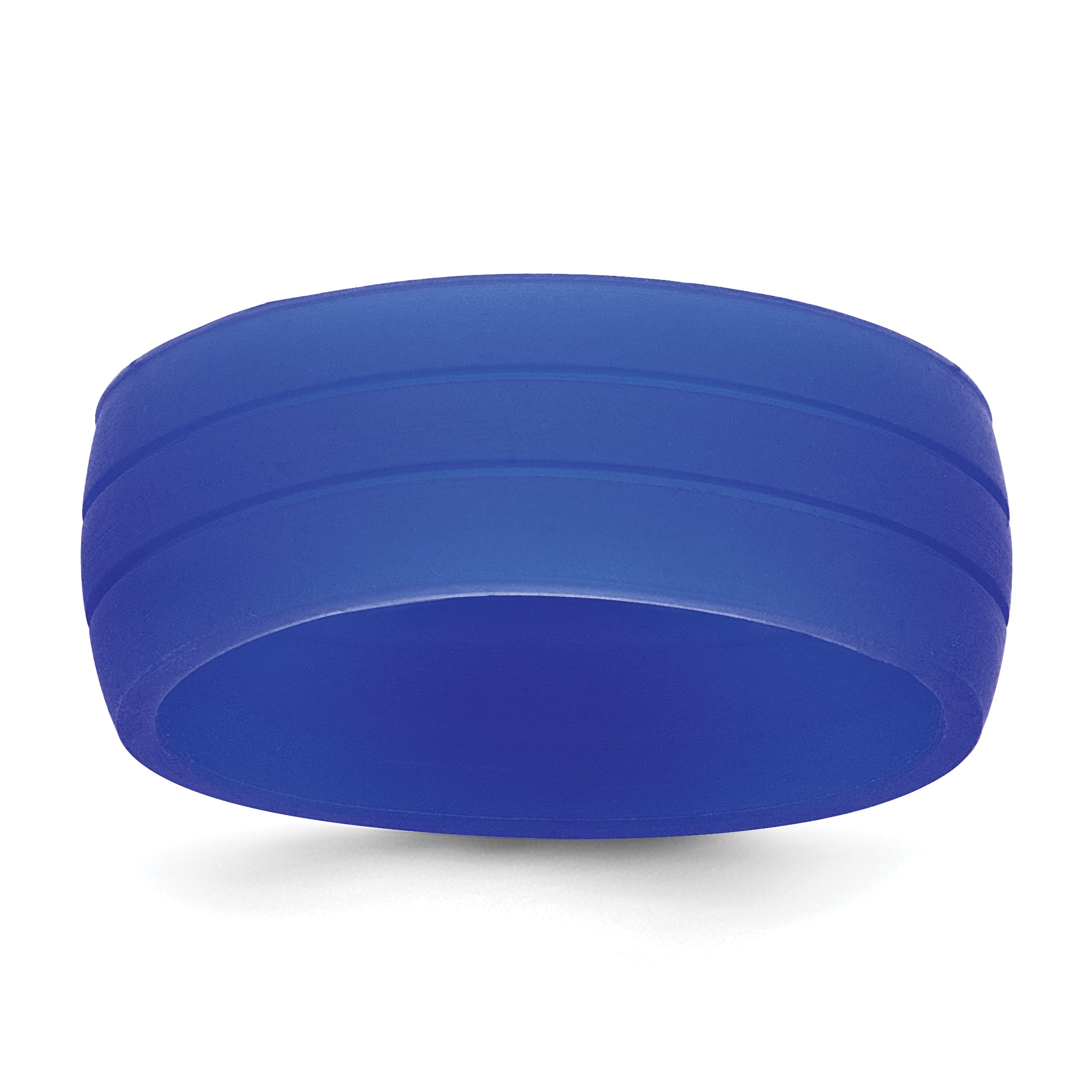 Silicone Blue 8.50mm Grooved Band Main image