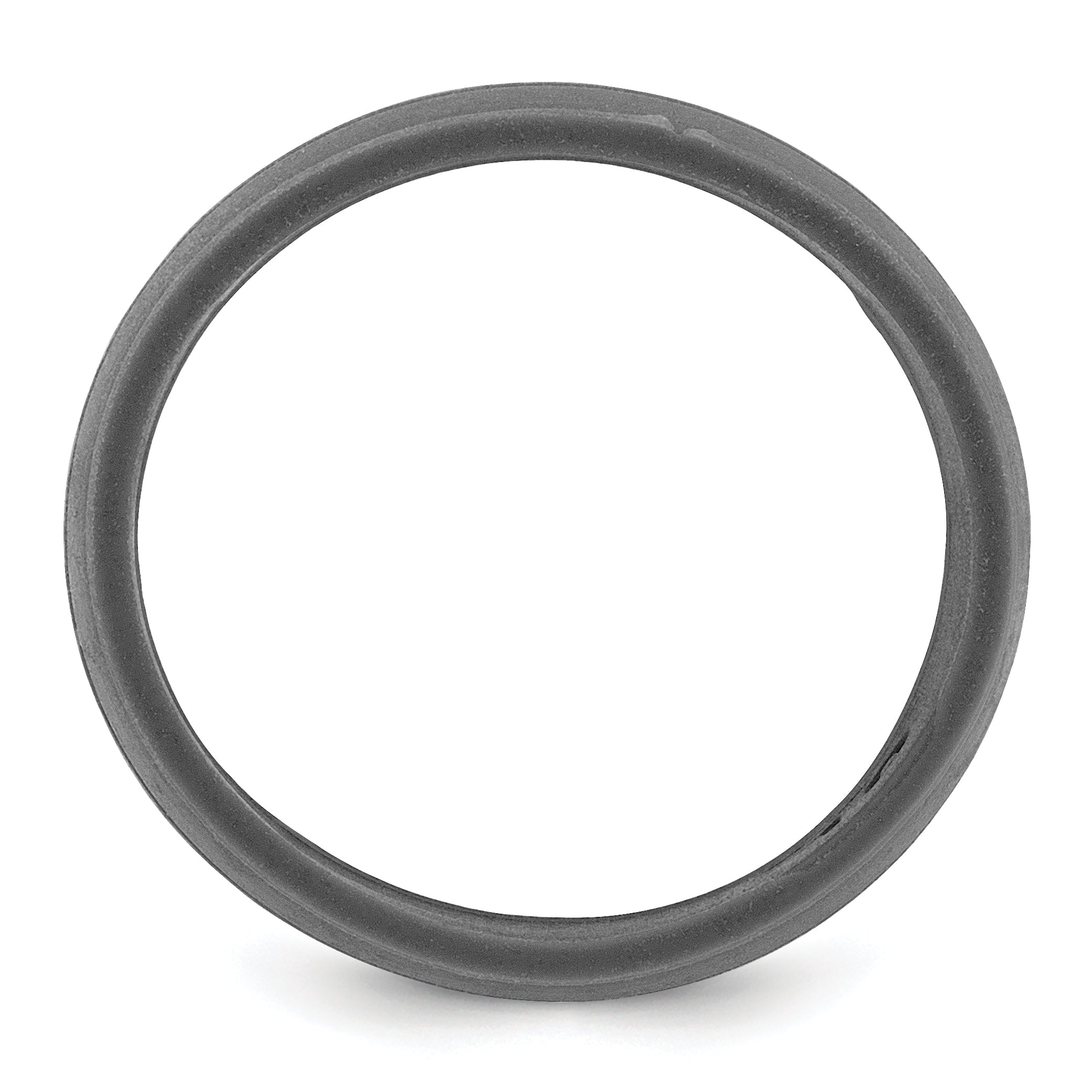 Grooved Wedding Band in Dark Gray Silicone, 8.5mm Secondary image