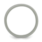 Silicone Light Gray 8.50mm Grooved Band