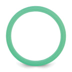 Silicone Mint Green 4mm Ridged Edge Band