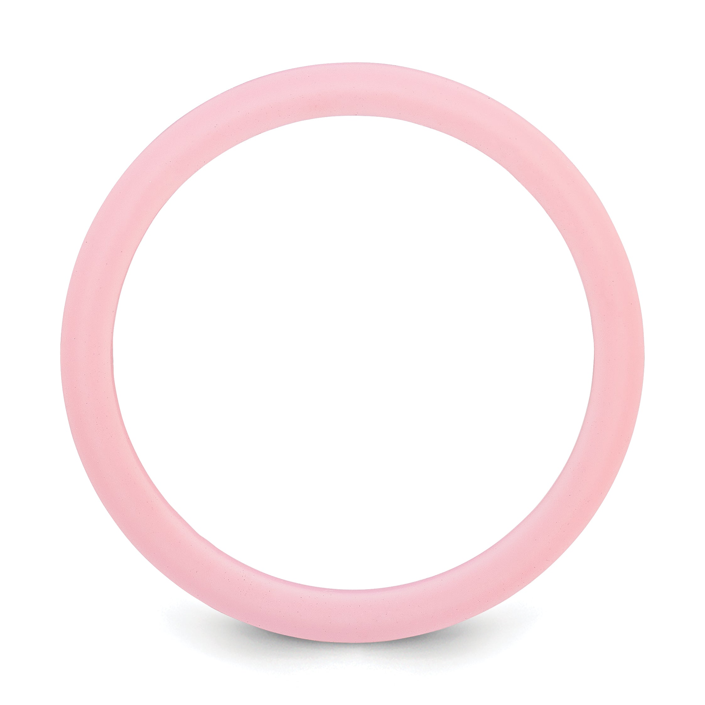 Ridged Edge Wedding Band in Pink Silicone, 4mm Secondary image