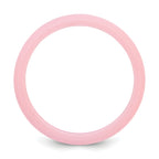 Silicone Pink 4mm Ridged Edge Band