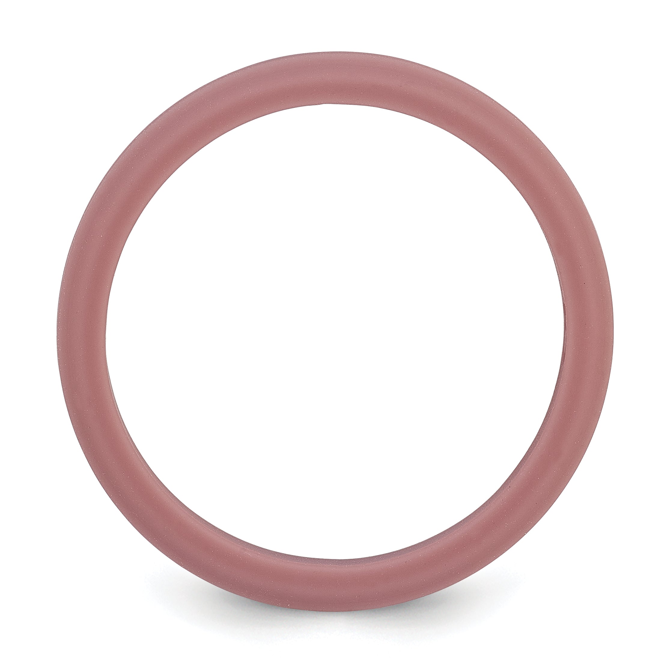 Ridged Edge Wedding Band in Rose Pink Silicone, 4mm Secondary image