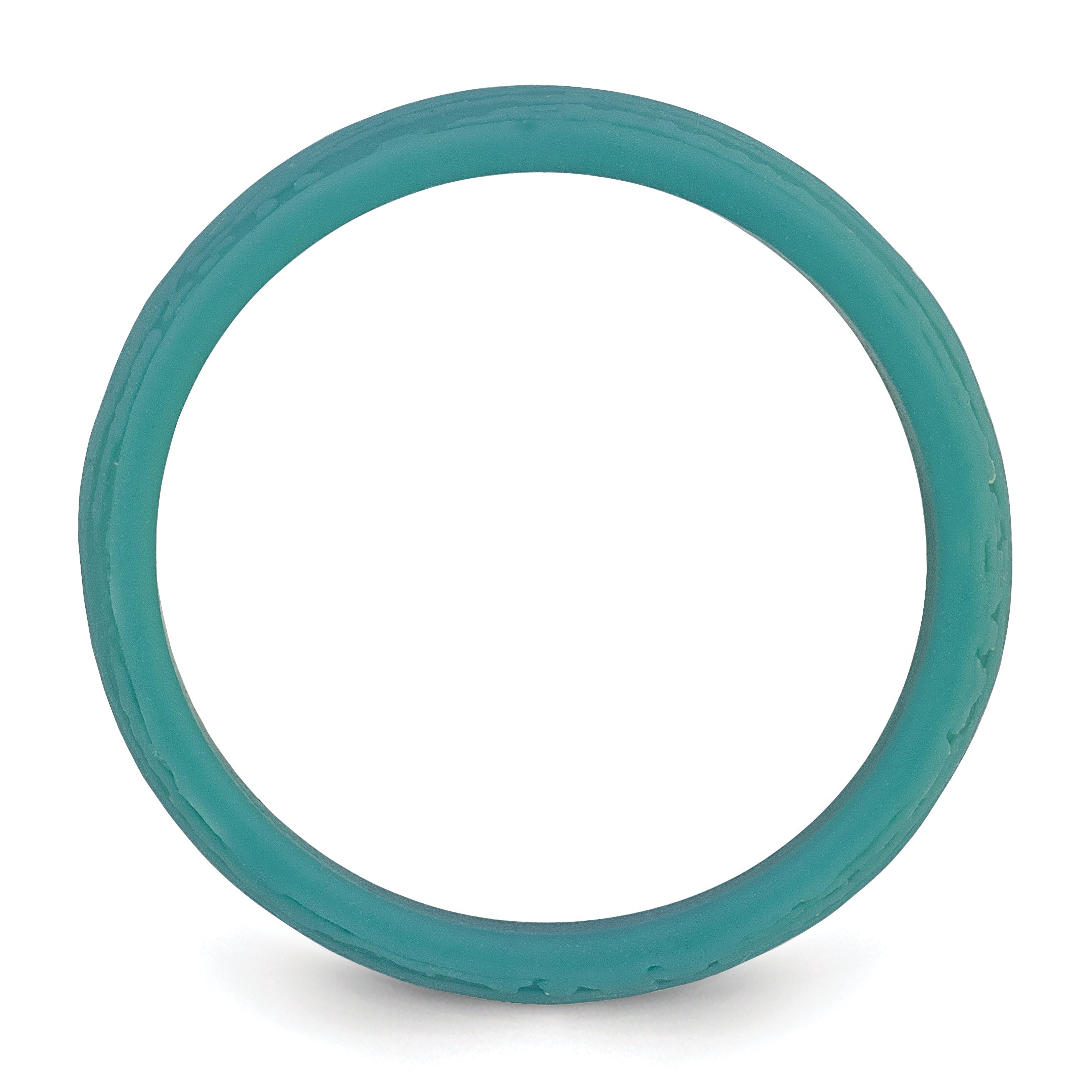 Steel Blue Silicone Band Ring with 5.7mm Width Featuring Wood Grain Pattern Secondary image