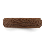 Silicone Brown 5.70mm Wood Grain Pattern Band