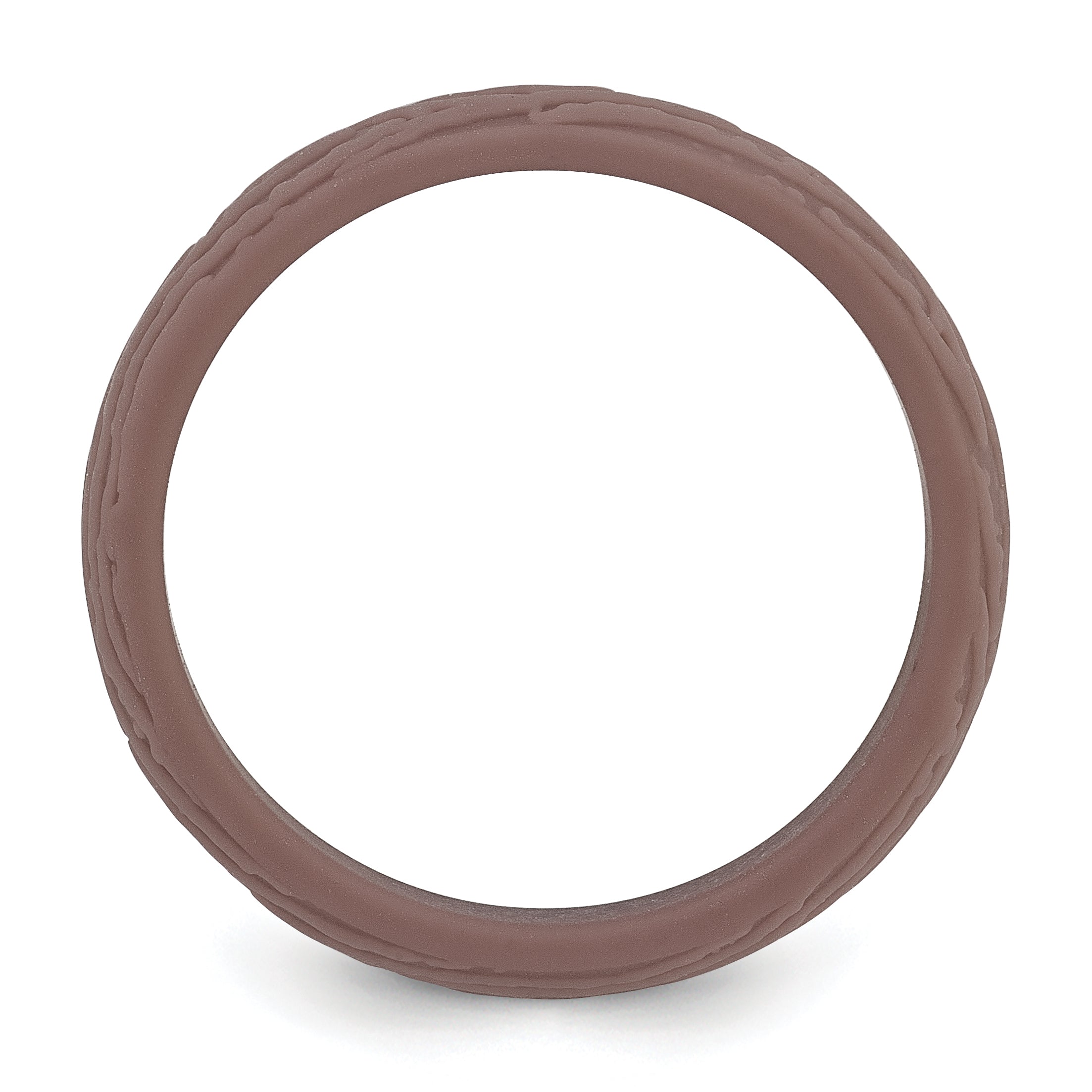 Wood Grain Wedding Band in Light Brown Silicone, 5.7mm Secondary image