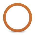 Silicone Pumpkin Orange 5.70mm Wood Grain Pattern Band