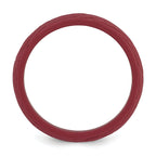 Silicone Dark Red 5.70mm Wood Grain Pattern Band