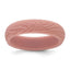 Silicone Rose Pink 5.70mm Wood Grain Pattern Band