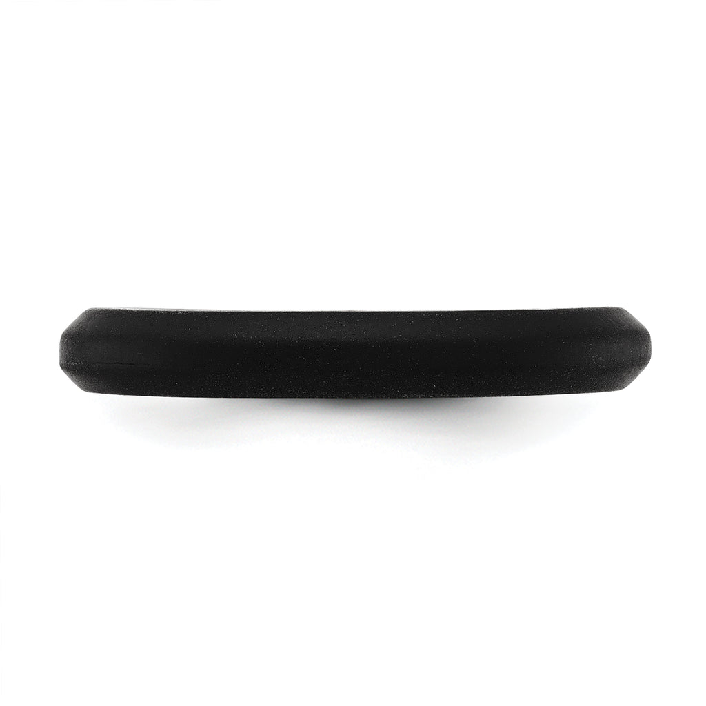 Silicone Black 3mm Round Band