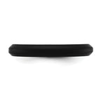 Silicone Black 3mm Round Band