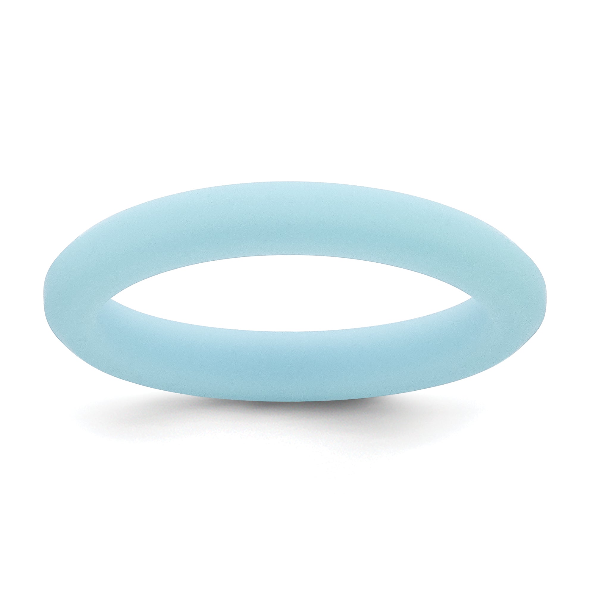 Silicone Blue 3mm Round Band Main image