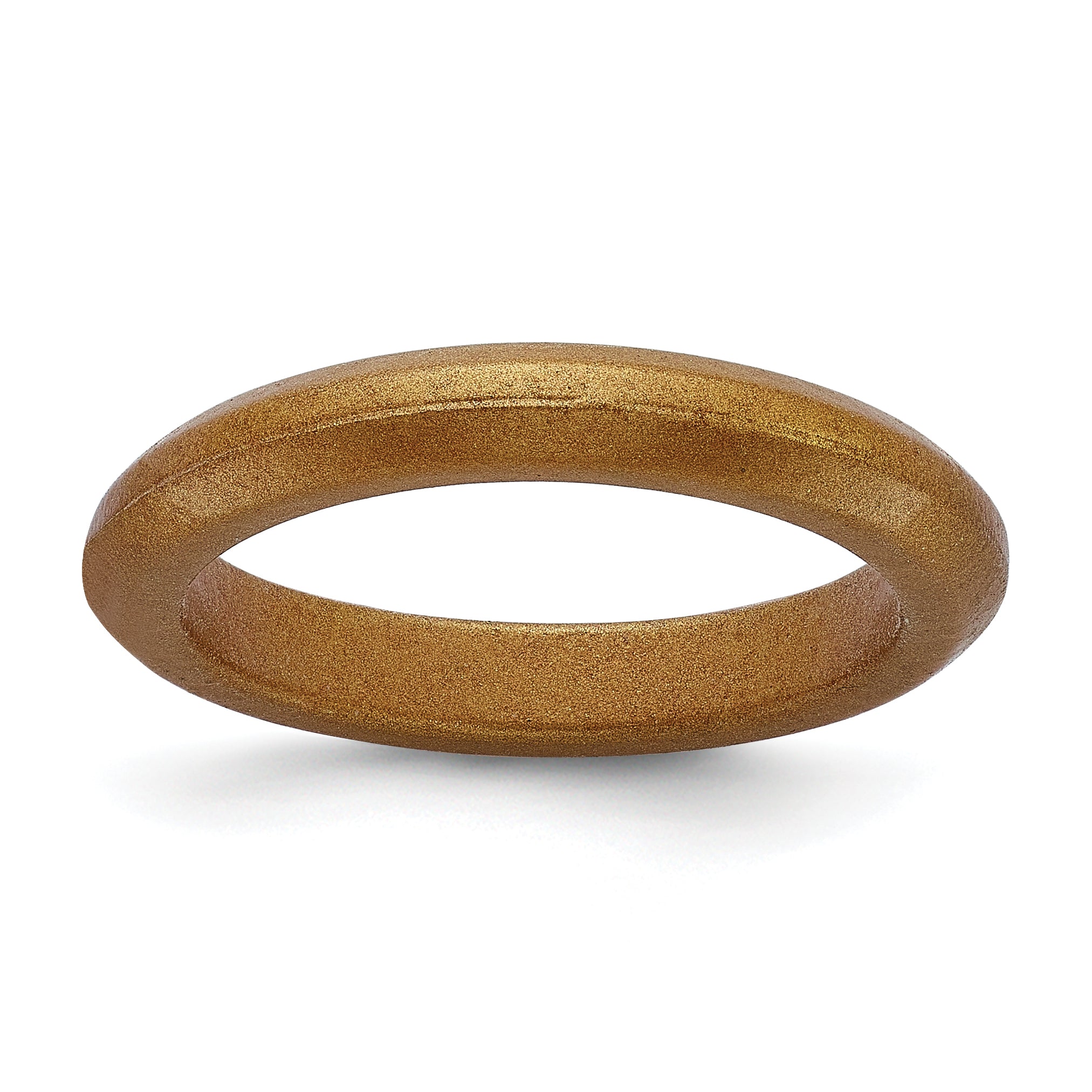 Silicone Metallic Bronze 3mm Band