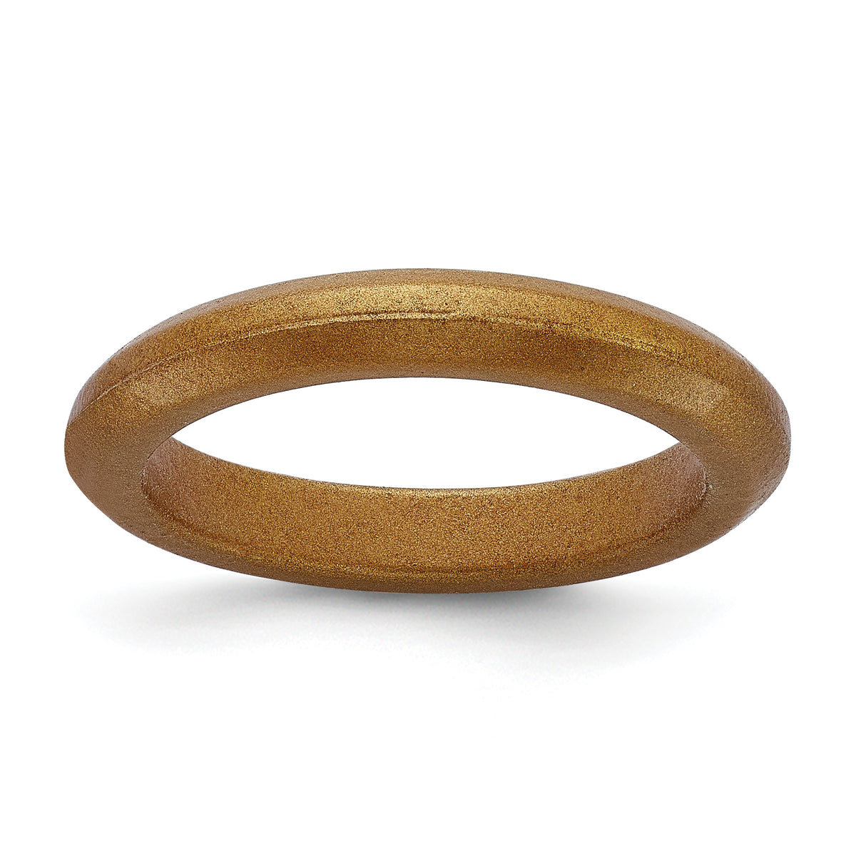 Silicone Metallic Bronze 3mm Band
