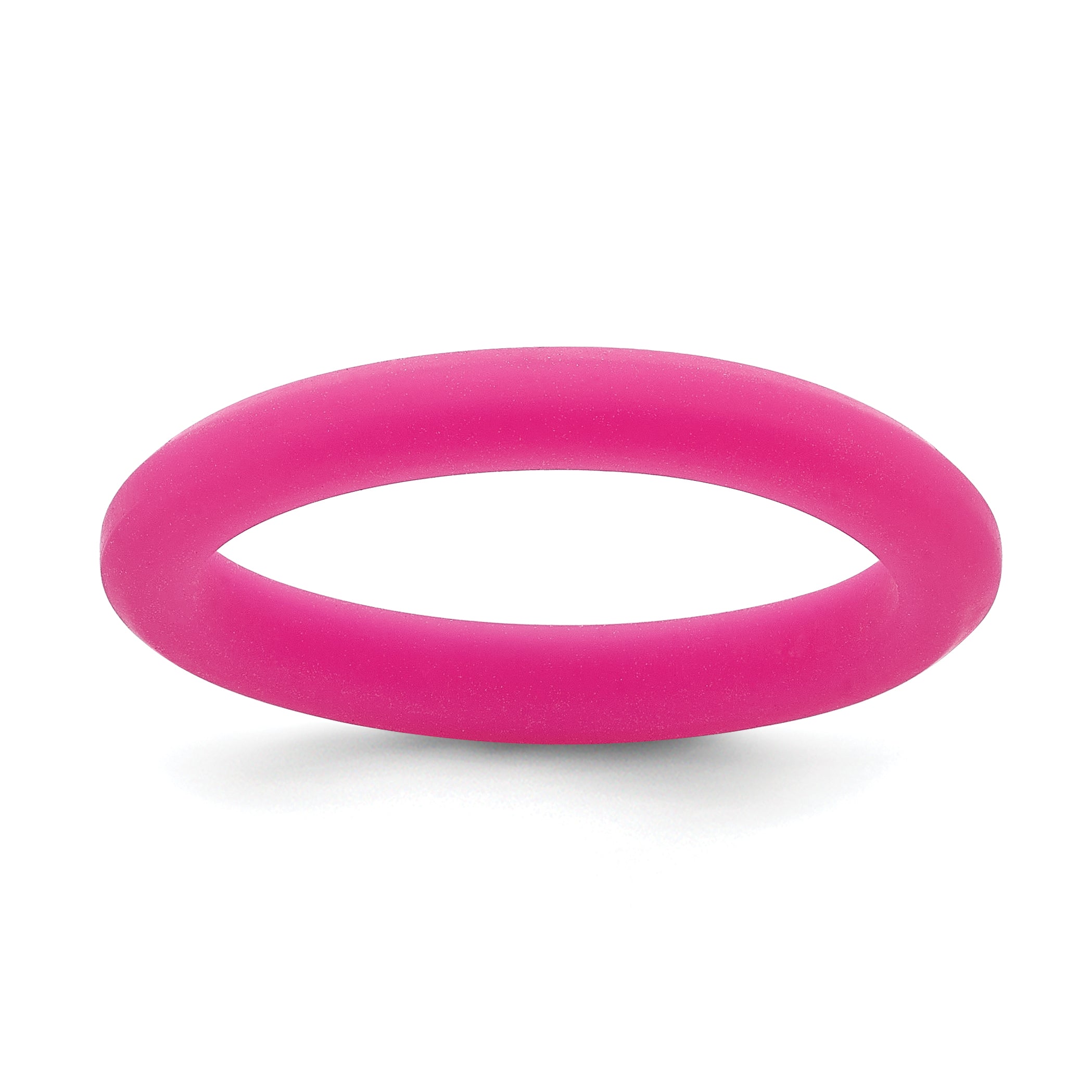 Silicone Fuchsia 3mm Round Band Main image