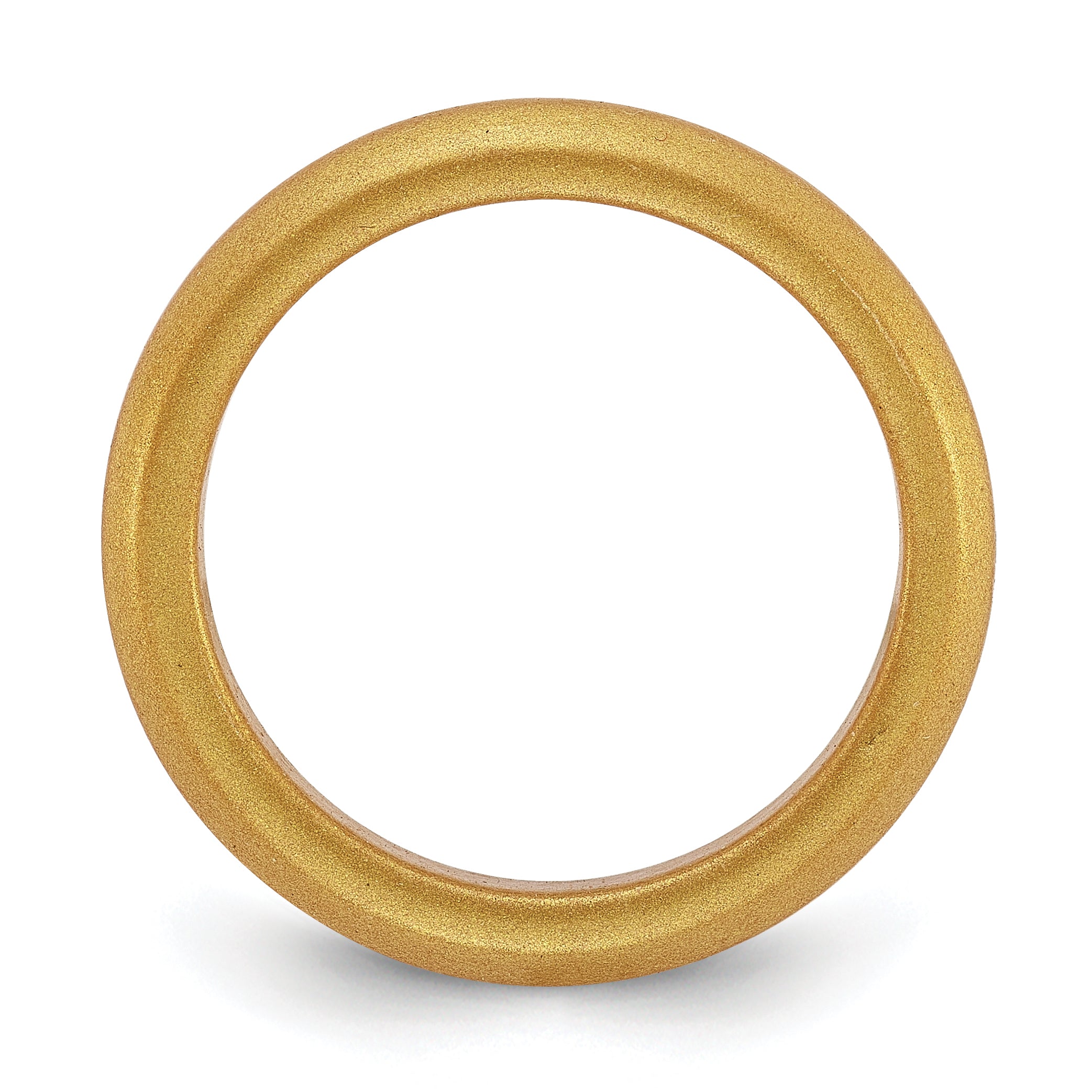 Metallic Gold Silicone Band Ring with 3mm Width Secondary image