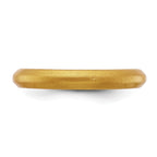 Silicone Metallic Gold 3mm Band