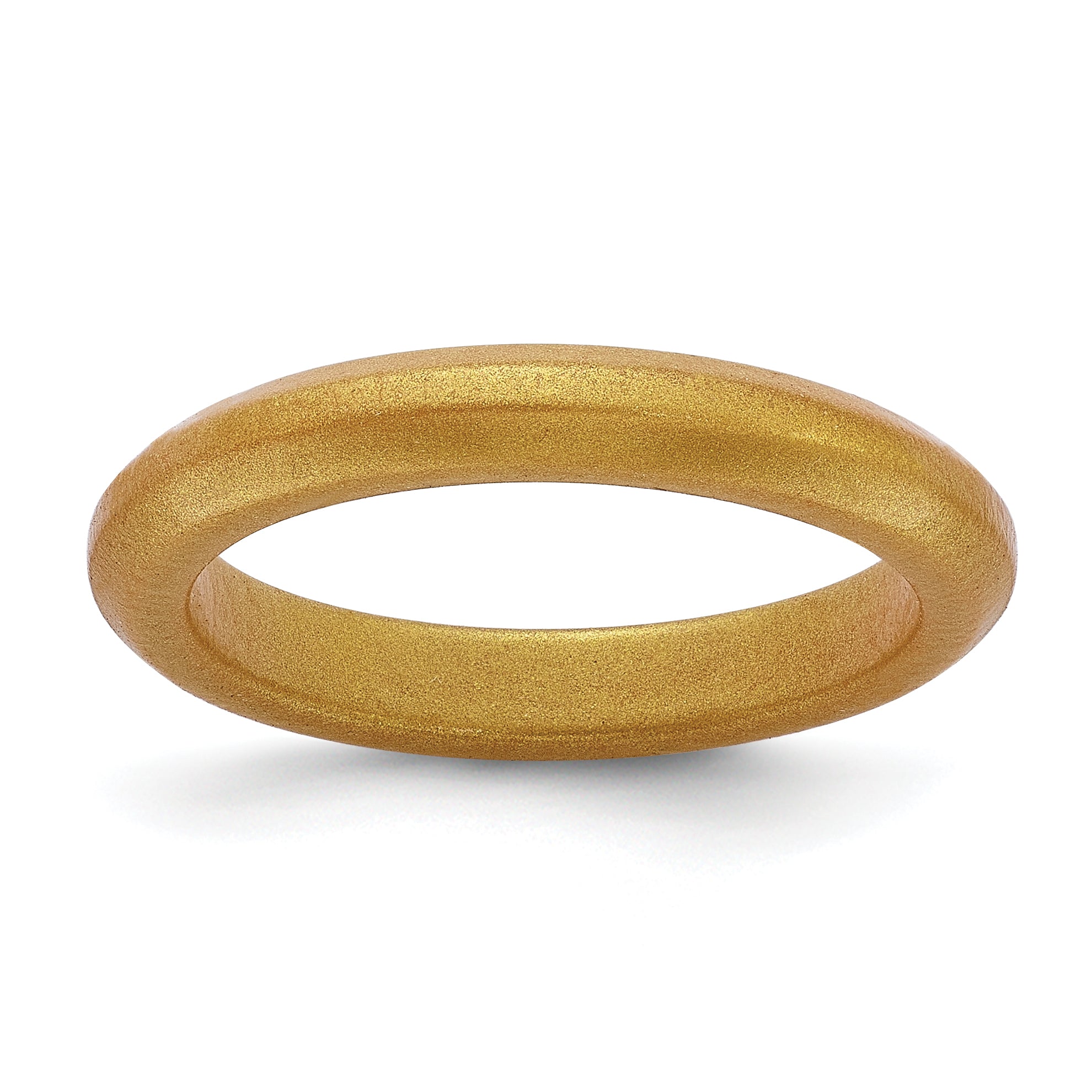 Silicone Metallic Gold 3mm Band Main image
