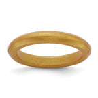 Silicone Metallic Gold 3mm Band