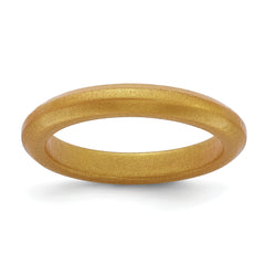Silicone Metallic Gold 3mm Band