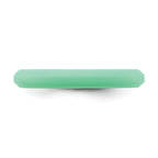 Silicone Green 3mm Round Band