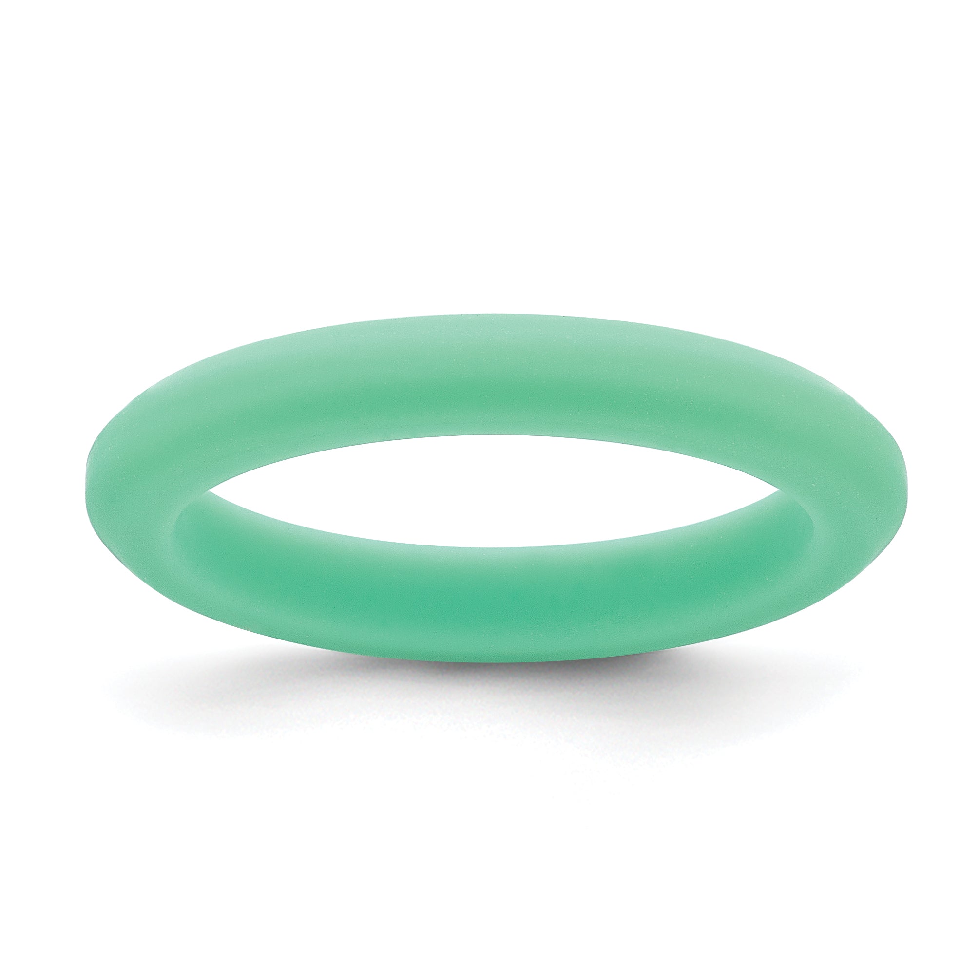 Silicone Green 3mm Round Band Main image