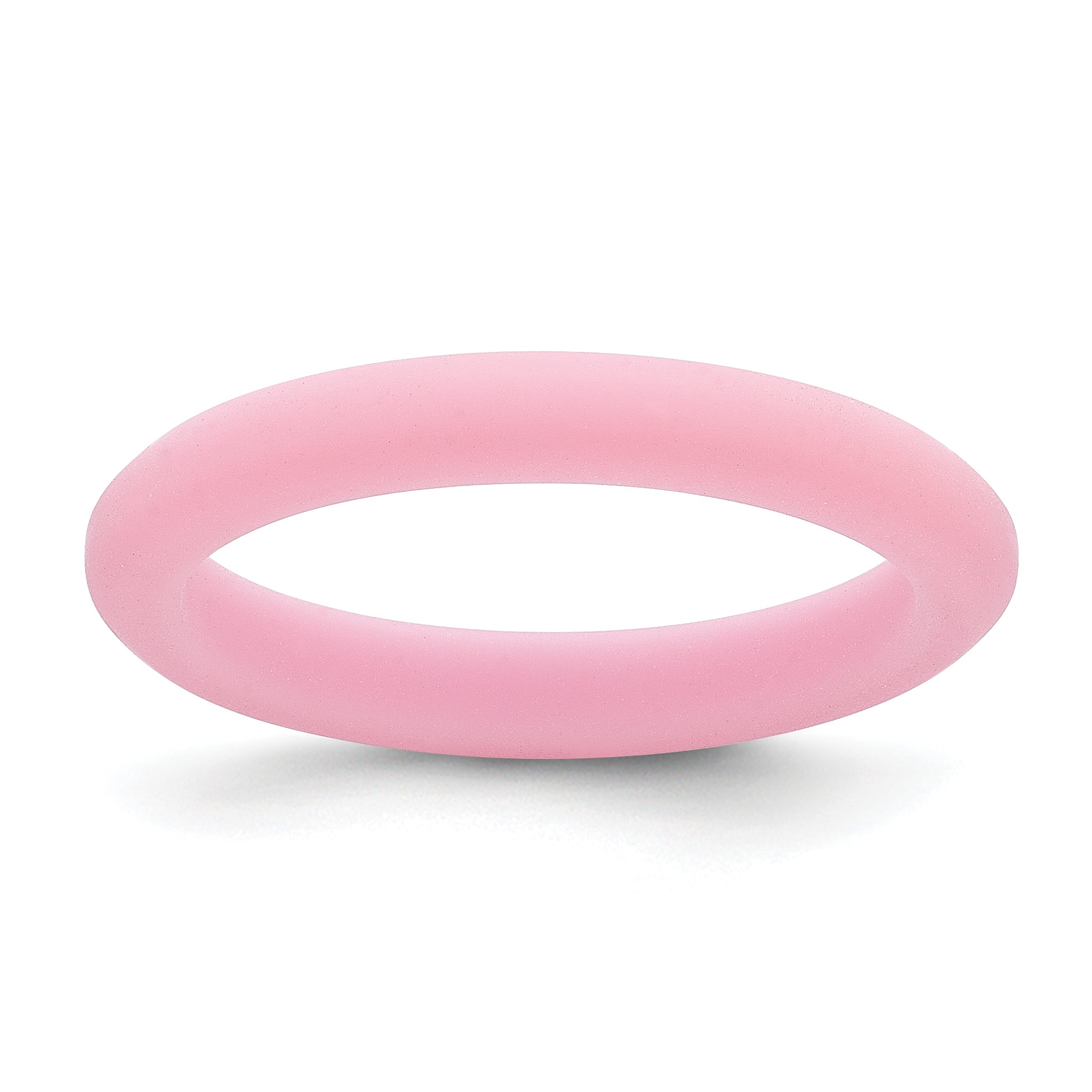 Silicone Pink 3mm Round Band