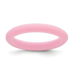 Silicone Pink 3mm Round Band