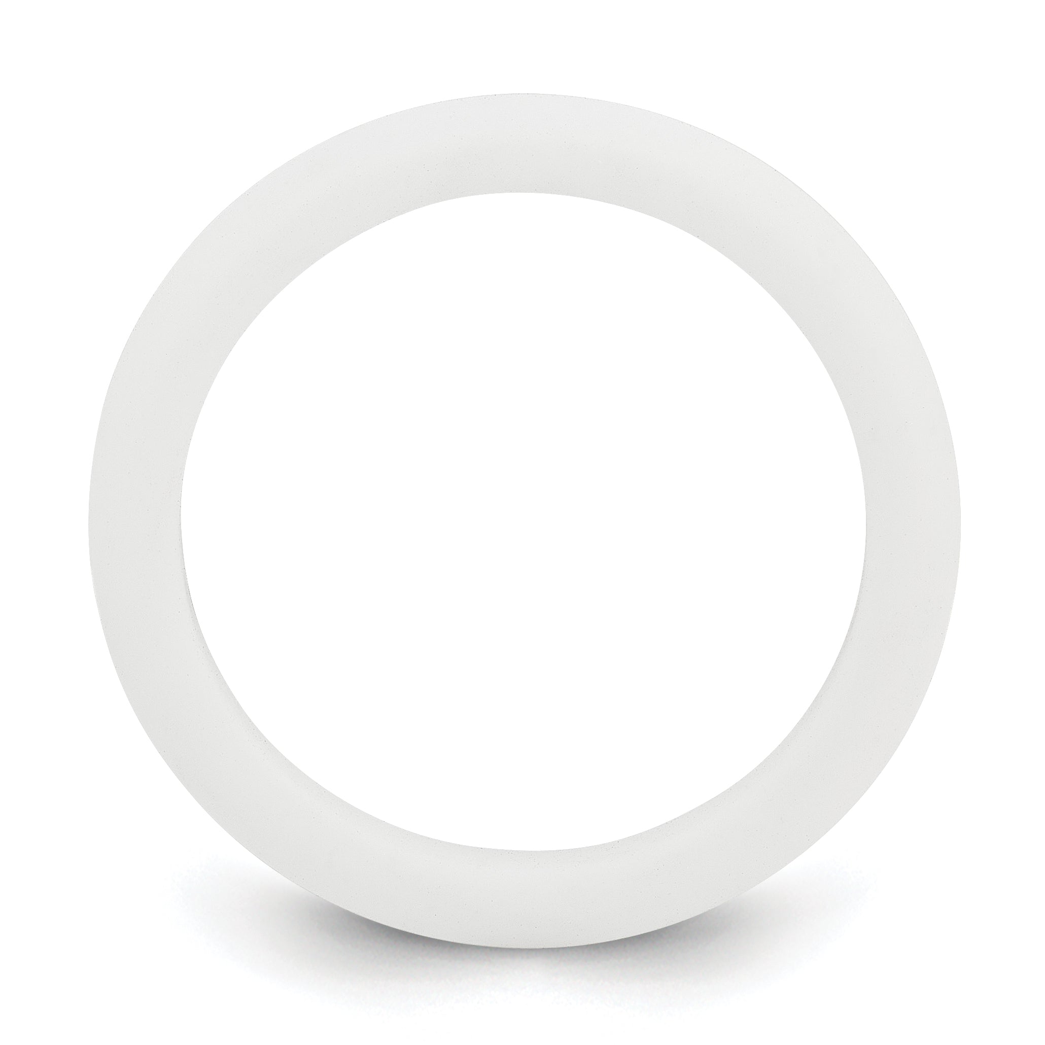 White Silicone Band Ring with 3mm Width Secondary image
