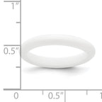 Silicone White 3mm Band